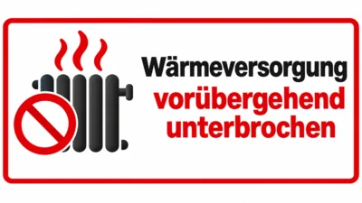 Fernwärmeversorgung vorübergehend unterbrochen