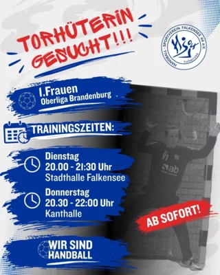 !Dringend: Torhüterin gesucht! 🔍