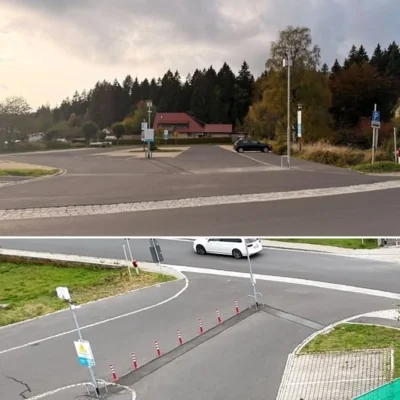 Fotos des versetzten Kamaramastes