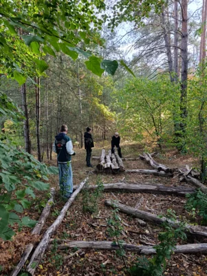 Auf die Plätze, fertig, los – die 8b packt im Wald mit an!