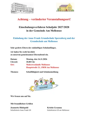 Einschulungsverfahren Schuljahr 2027/2028 in der Gemeinde Am Mellensee (Bild vergr&ouml;&szlig;ern)