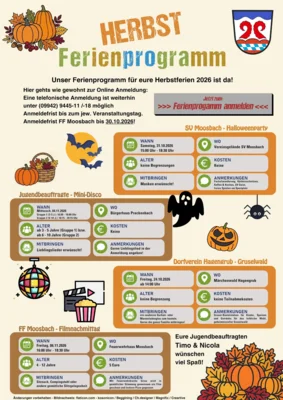 Unser Herbstferienprogramm 2026 ist da! 🍁