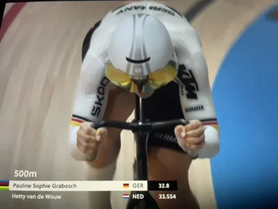 Pauline Grabosch ist Weltmeisterin im 1000m Zeitfahren (Bild vergr&ouml;&szlig;ern)