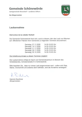 Laubannahme