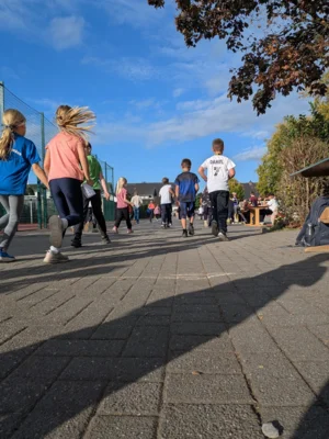 Sponsorenlauf für unser Zirkusprojekt