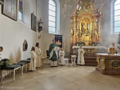 Feierliche Messe des Frauen- und Müttervereins Prackenbach-Krailing in der Pfarrkirche Sankt Georg