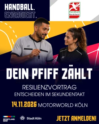 Dein Pfiff zählt - Resilienzvortrag Schiedsrichter (Bild vergr&ouml;&szlig;ern)