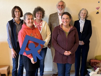 von links nach rechts: Andrea Jahnen (Vorstand KSB), Lisa Thies (projektleitende Pädagogin), Ursula Nötting (Vorstand KSB, Dr. Martin Hamburger (Bethe-Stiftung), Dagmar Scheel (KSB) und Brigitte Hamburger. (Bild vergr&ouml;&szlig;ern)