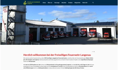 Neue Website der Freiwillige Feuerwehr Langenau