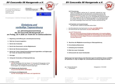 Einladung Mitgliederversammlung