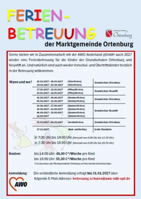 Ferienbetreuung 2027
