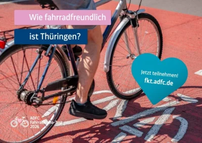 Vorschaubild zur Meldung: Wie fahrradfreundlich ist Stadtroda? - Umfrage des ADFC-Thüringen