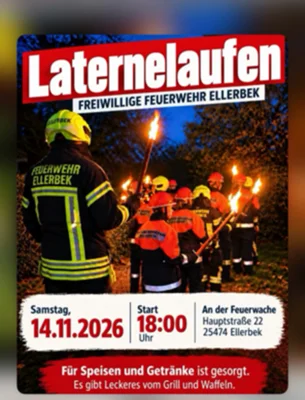 Laternenlaufen - Freiwillige Feuerwehr Ellerbek (Bild vergr&ouml;&szlig;ern)