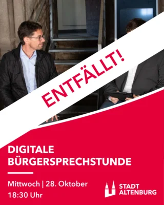Digitale Bürgersprechstunde entfällt heute (Bild vergr&ouml;&szlig;ern)