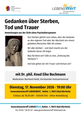 Gedanken über Sterben, Tod und Trauer