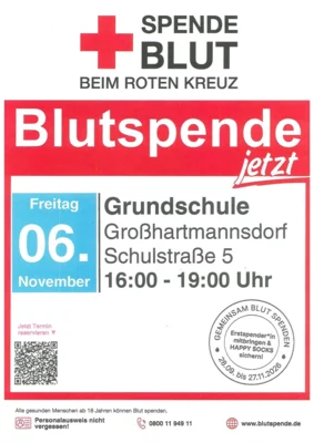 Blutspendeaktion am 06. November 2026 (Bild vergr&ouml;&szlig;ern)