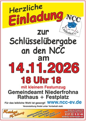 Meldung: Schlüsselübergabe an den NCC