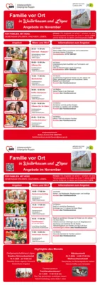 Monatsplan November 2026 Familienzentrum "Mittendrin"