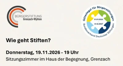 Wie geht Stiften? am 19.11.2026