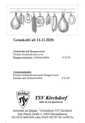 Grünkohl 2026 Nov Dez 26