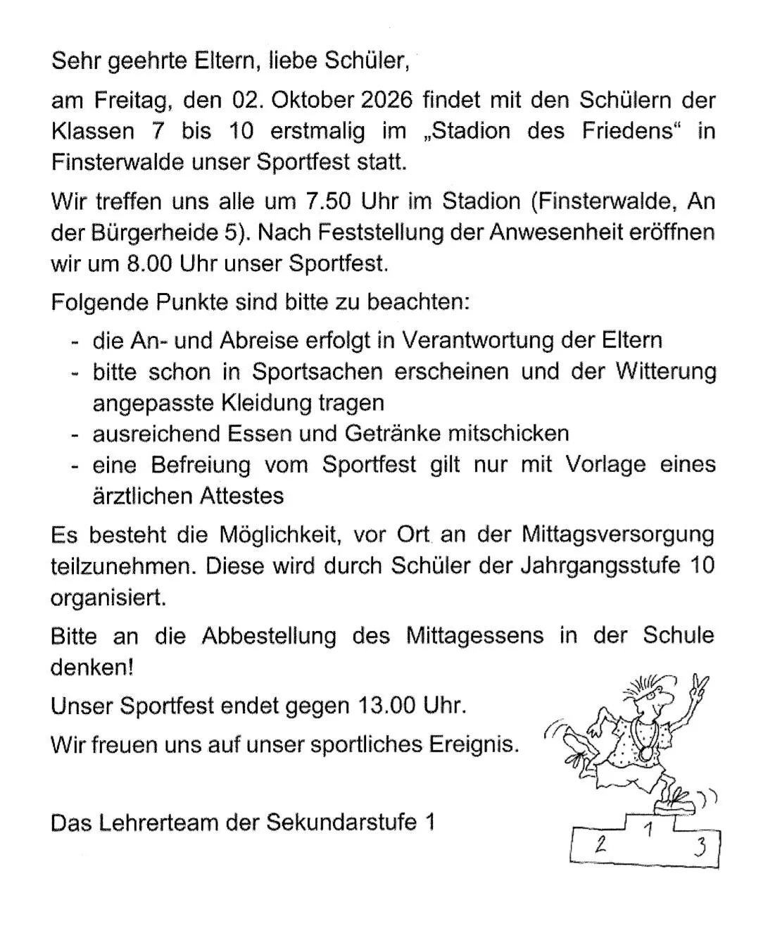 Sportfest 02.10.2026