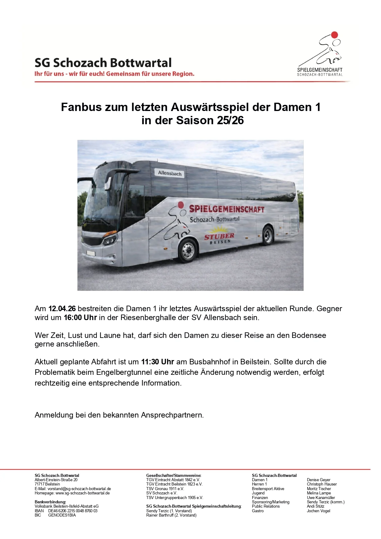 Ausschreibung Bus Allensbach