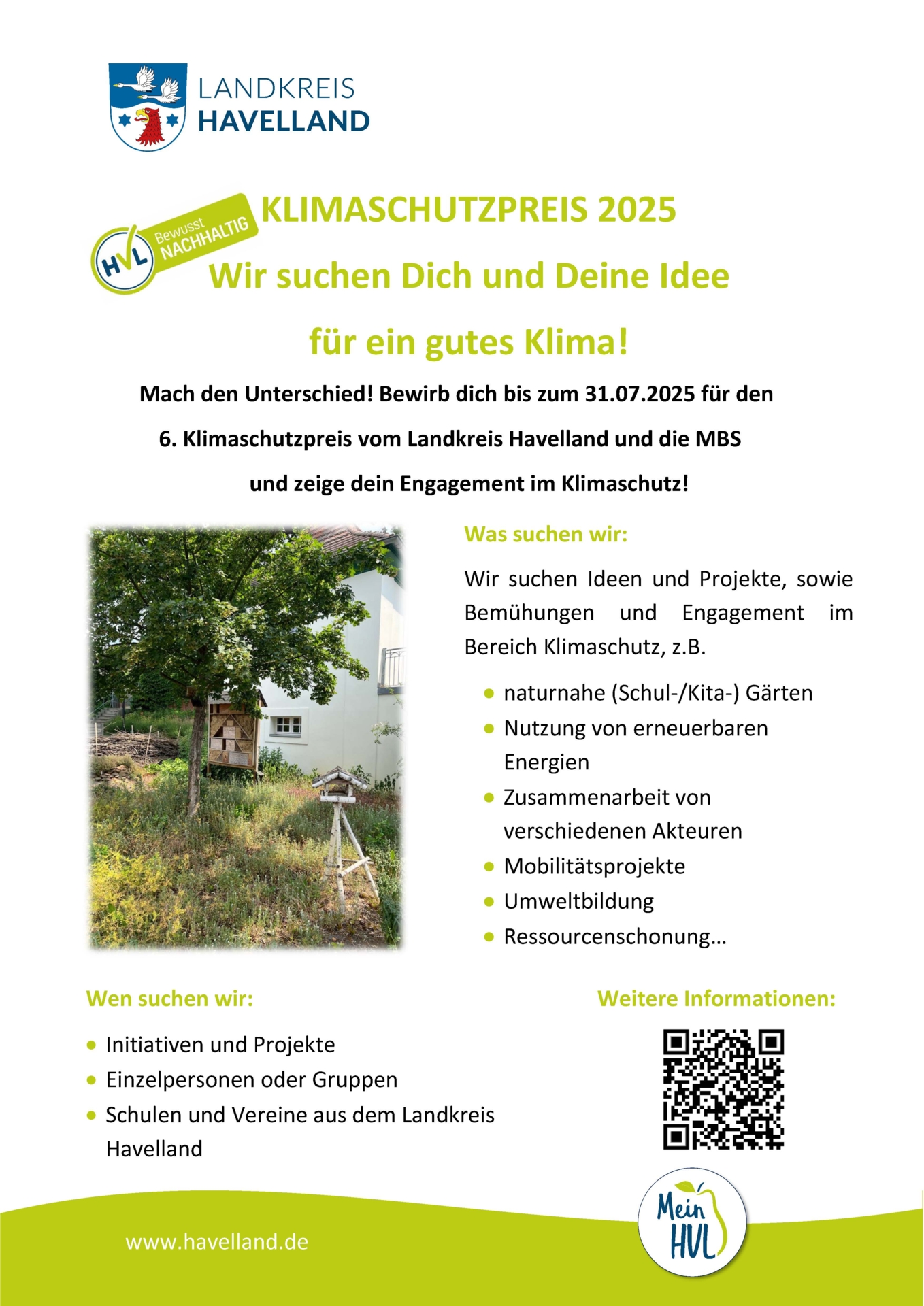 Plakat Klimaschutzpreis