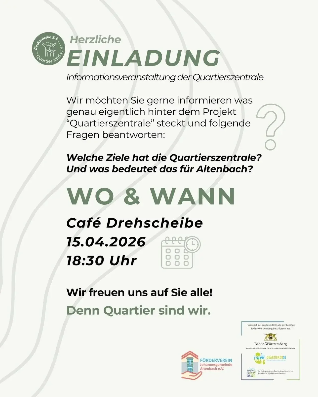Einladungsplakat zur Veranstaltung