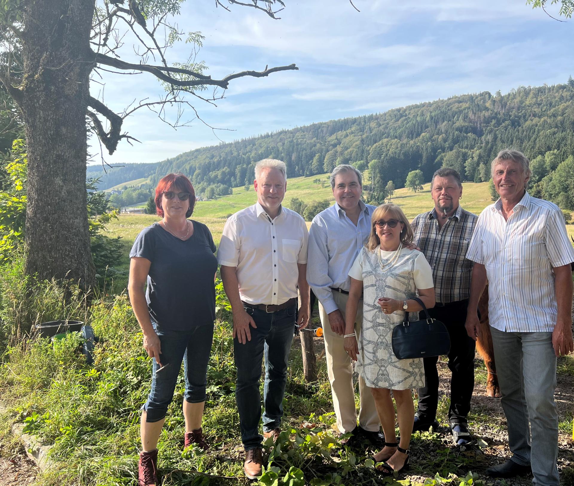 Besuch bei Familie Pommer in Scheibe-Alsbach