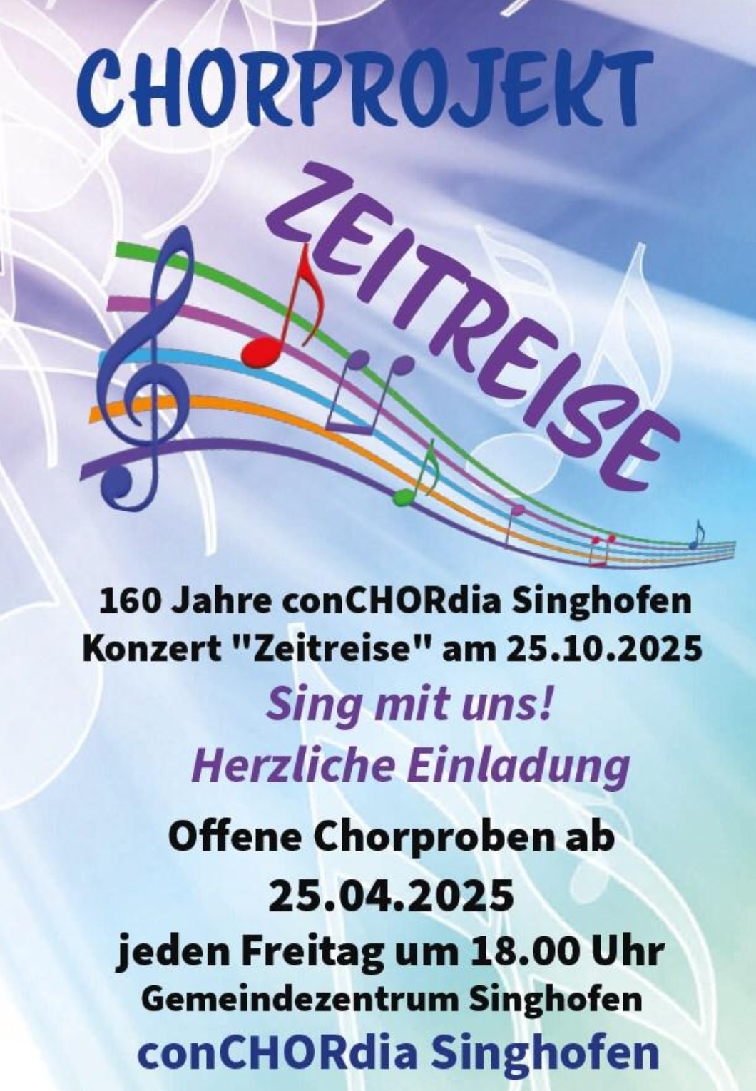 Chorprojekt Zeitreise