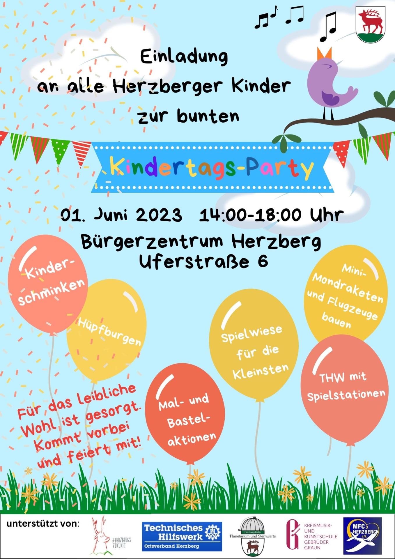 Kindertags-Party