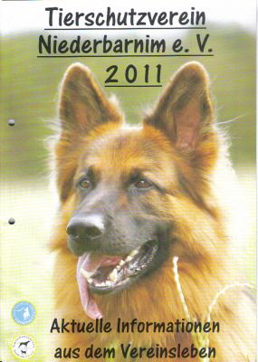 Die Tierheimzeitschrift 2011 ist da! (Bild vergrößern)