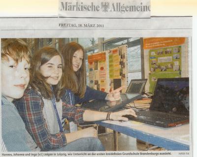 Foto zur Meldung: Zeitungsartikel "Leipziger Buchmesse"
