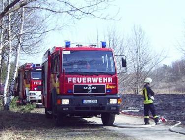 Brand in Schipkauer Gartensparte