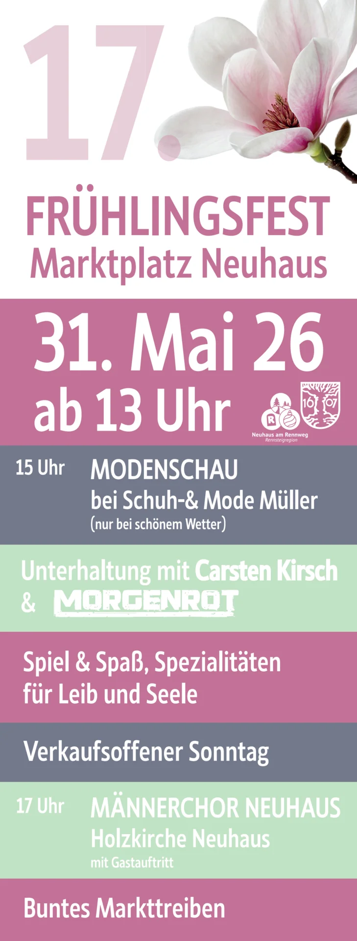 Plakat Frühlingsfest 31.05.2026