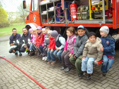 Ausflug zur Feuerwehr in Damsdorf (Bild vergrößern)