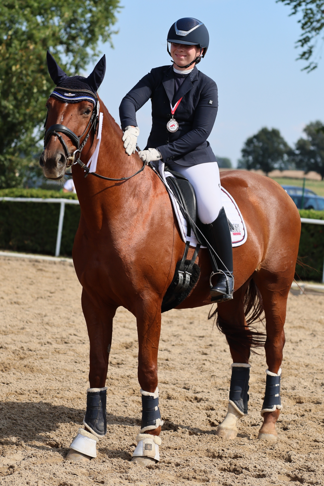 Kreismeisterschaft MOL 2024 Dressur Anna-Maria Kehrer auf Quintura 3. Platz in der L-Tour