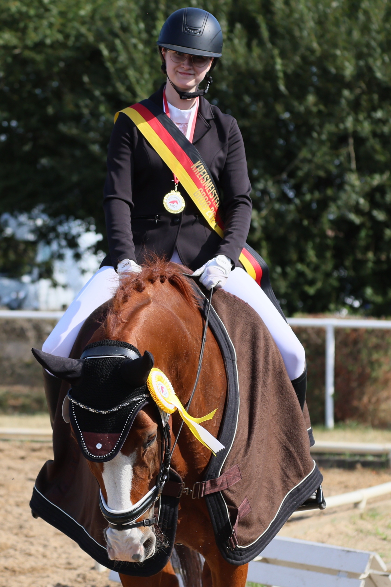 Kreismeisterschaft MOL 2024 Dressur Fiona Gröhl auf Golden  Santana Kreismeisterin in der E-Tour