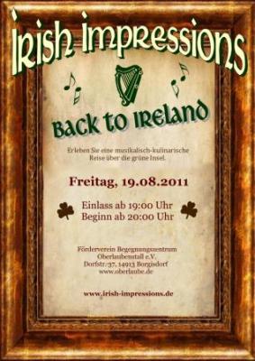 Foto zur Meldung: Irischer Abend mit "Irish Impressions" am Oberlaubenstall in Borgisdorf