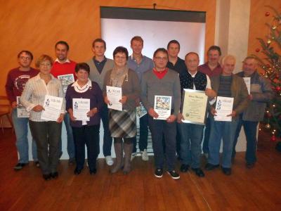 Foto zur Meldung: Jahresabschlussfeier beim Sportverein – Berg- und Talfahrt wurde fortgesetzt