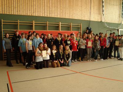 Foto zur Meldung: Finale Jugend trainiert Volleyball am 07.12.2011 in Senftenberg