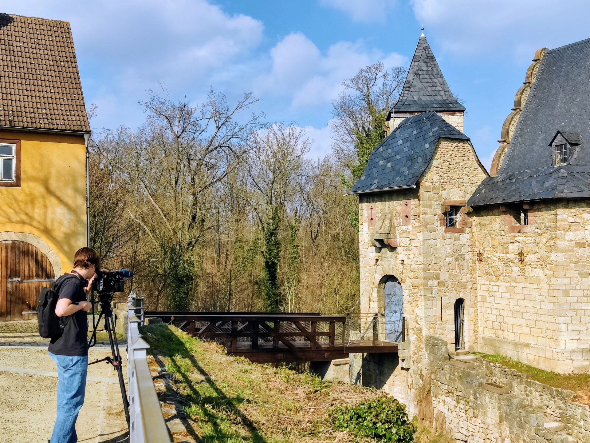 Filmaufnahmen am Oberschloss