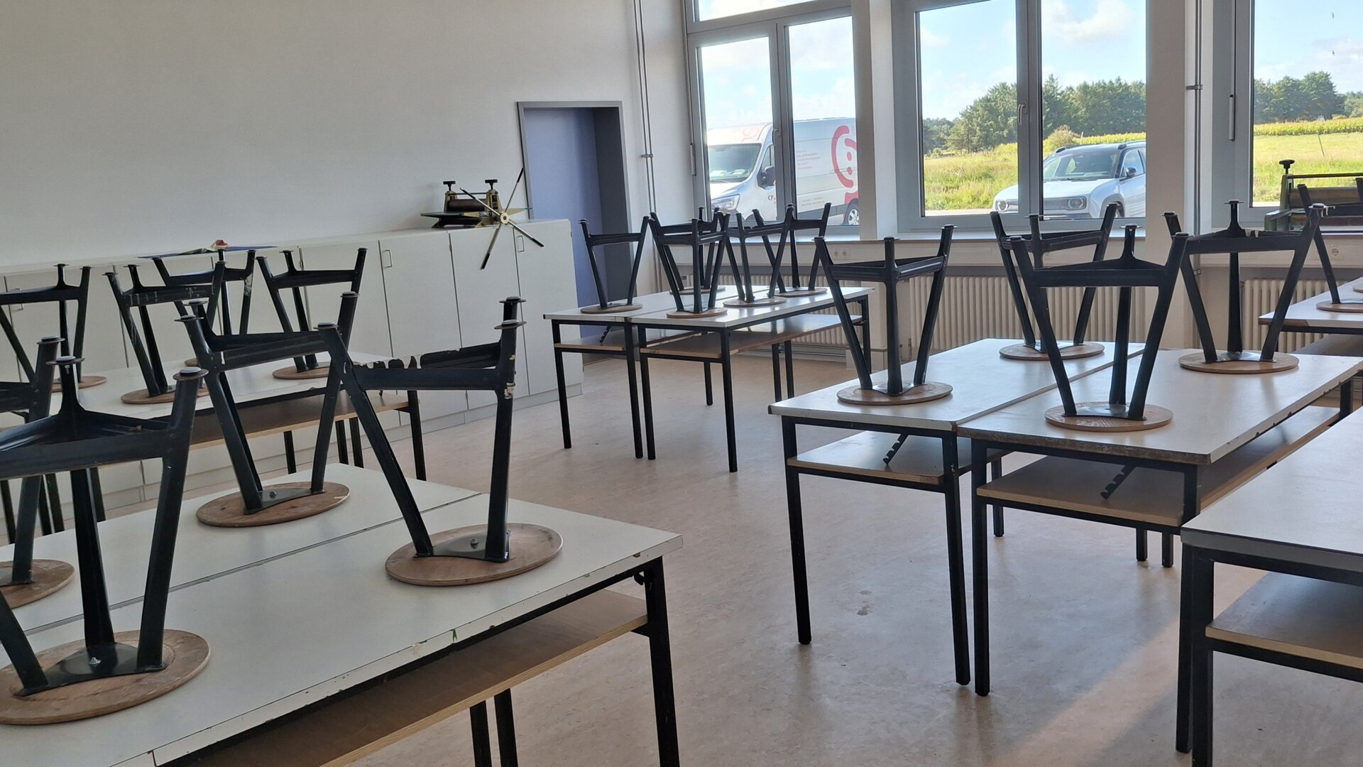 Hell, sauber, funktionell: Die frisch sanierten Unterrichtsräume der Öömrang Skuul (Foto: AmtFA Andreas Hansen)