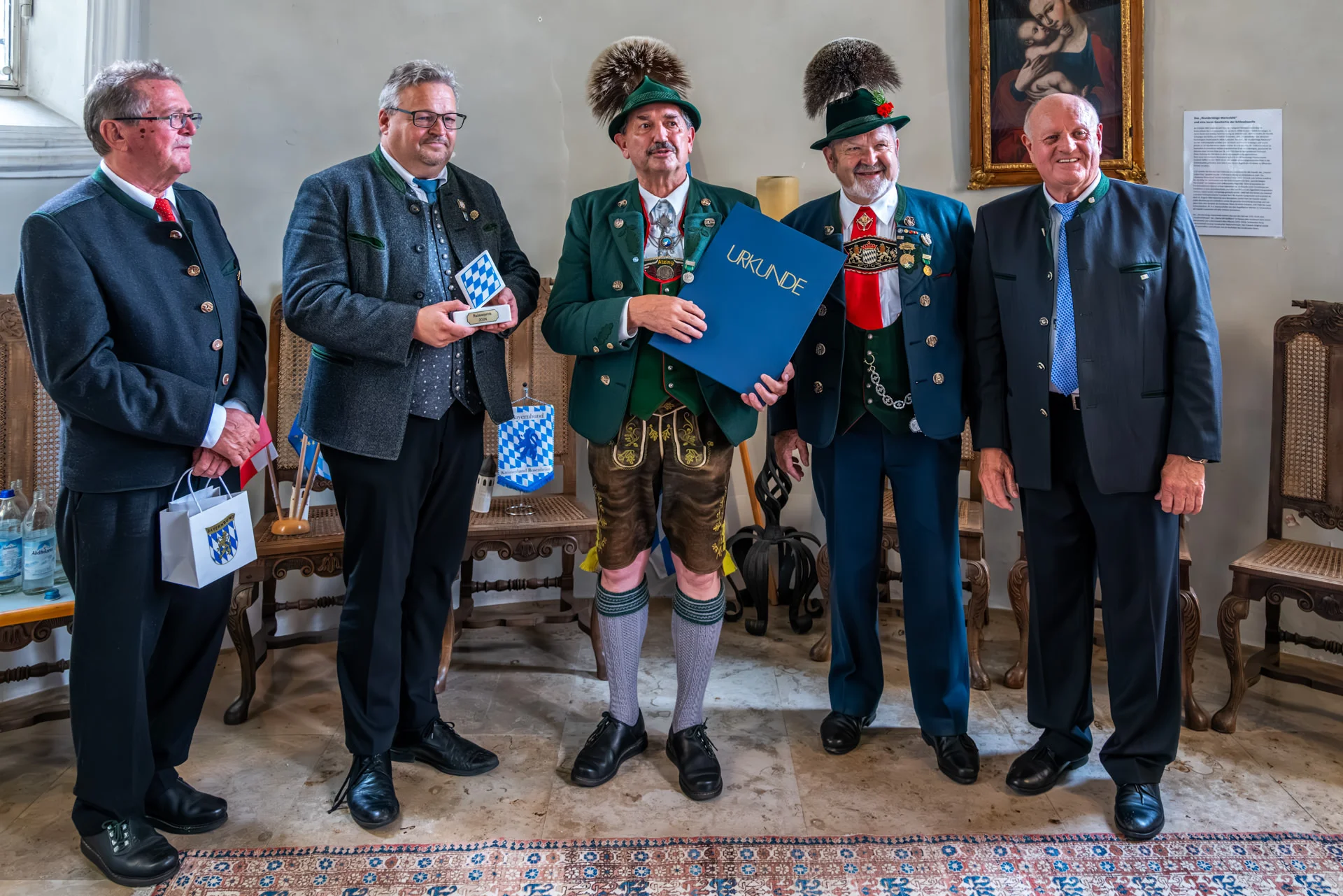 Sepp Höfer, Norbert Zehrer, Preisträger Toni Hötzelsperger, Christian Glas v.l.