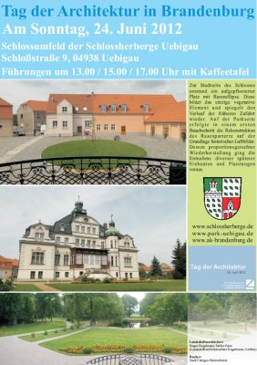 Schlossumfeld der Schlossherberge Uebigau Teil des "Tag der Architektur in Brandenburg" (Bild vergrößern)
