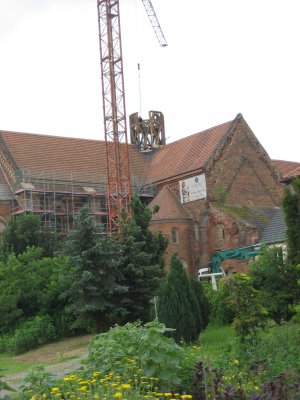 Baumaßnahmen an der Klosterkirche (Bild vergr&ouml;&szlig;ern)