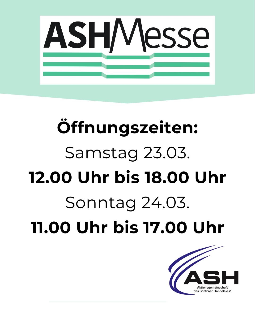 ASH Messe 2024 - Öffnungszeiten