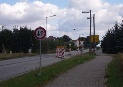 Bahnübergang B 87 in Langengrassau (Bild vergrößern)