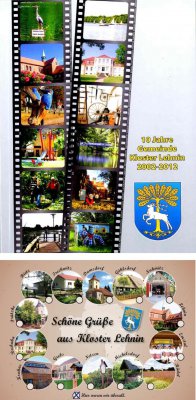 Postkarte und Broschüre „10 Jahre Gemeinde Kloster Lehnin“ (Bild vergrößern)