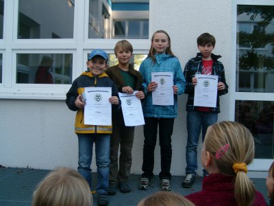 Foto zur Meldung: Sieger der Matheolympiade unserer Schule